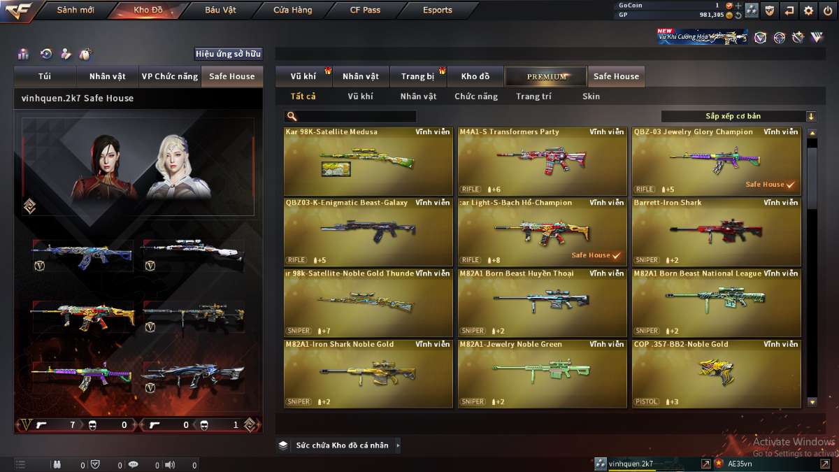 shop acc cf uy tin gia re